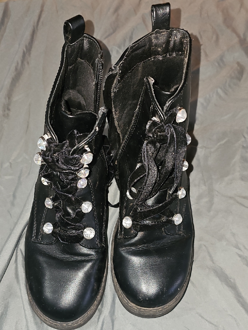 Girls Art Class Combat Boots Size 2